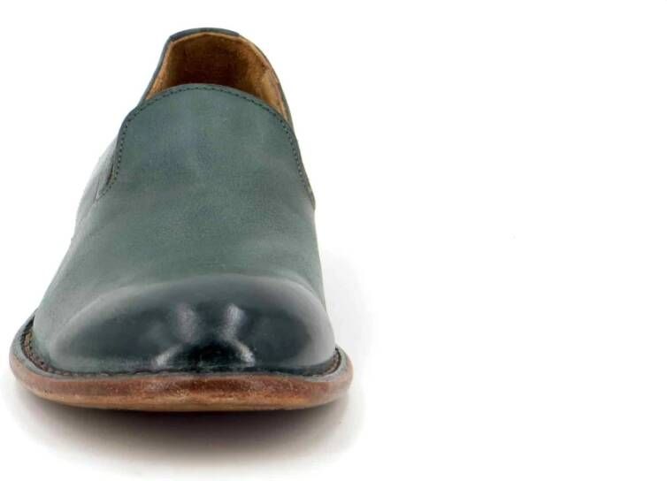 Moma Leren Instap Mocassin in Taupe