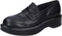 Moma Leren Loafers Black Dames - Thumbnail 5