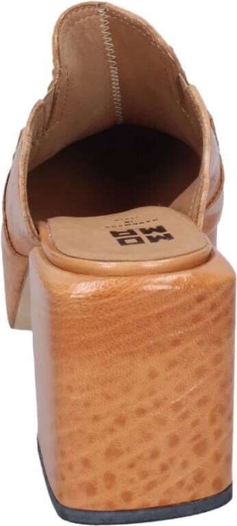 Moma Heeled Mules Brown Dames