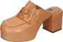 Moma Heeled Mules Brown Dames - Thumbnail 5
