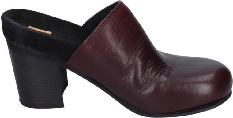 Moma Heeled Mules Red Dames