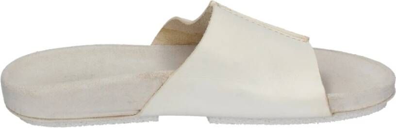 Moma Leren Sandalen White Dames