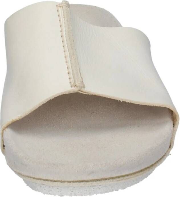 Moma Leren Sandalen White Dames