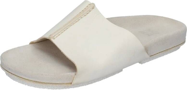 Moma Leren Sandalen White Dames