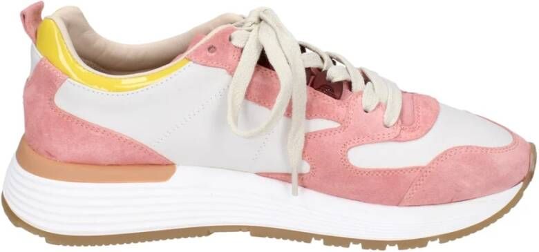 Moma Leren Sneakers Pink Dames