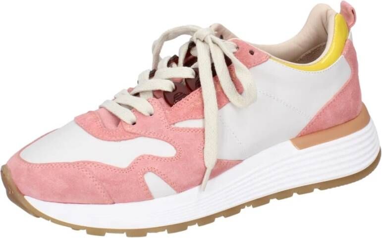 Moma Leren Sneakers Pink Dames