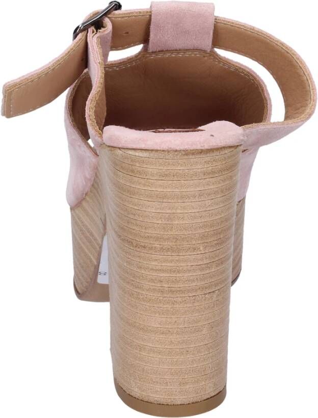 Moma Suede Hakkenmuiltjes Pink Dames