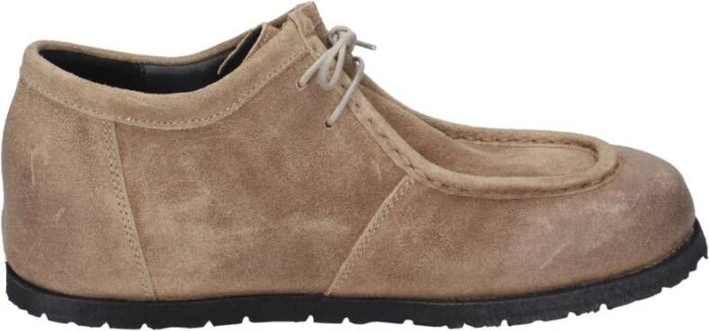 Moma Suède enkellaarsjes Beige Dames