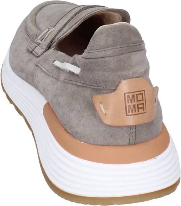 Moma Suede Loafers Gray Heren