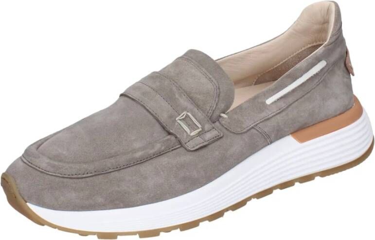 Moma Suede Loafers Gray Heren