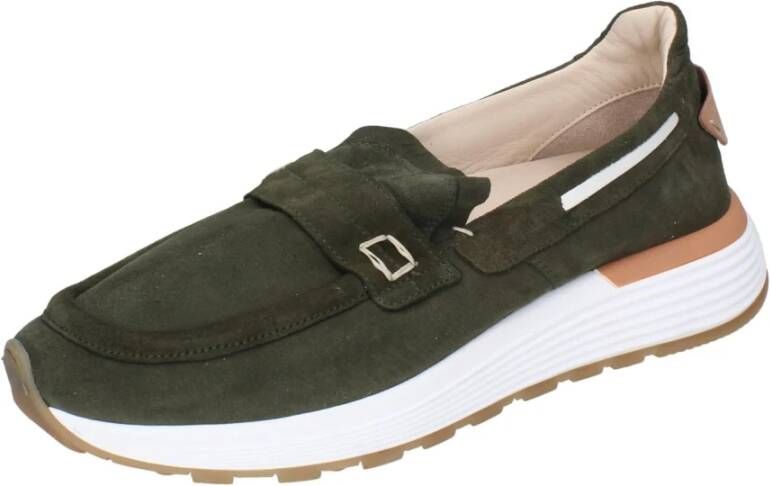 Moma Suède Loafers Green Heren