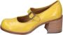 Moma Vintage Leren Dames Schoenen Yellow Dames - Thumbnail 2