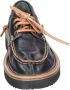 Moma Vintage Leren Dames Sneakers Black Dames - Thumbnail 4