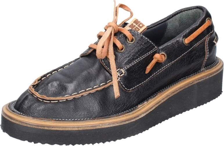 Moma Vintage Leren Dames Sneakers Black Dames