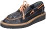 Moma Vintage Leren Dames Sneakers Black Dames - Thumbnail 5