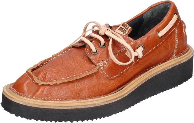 Moma Vintage Leren Dames Sneakers Brown Dames