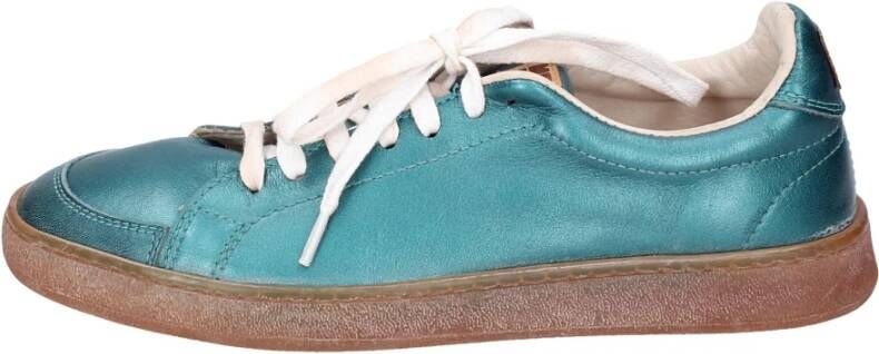 Moma Vintage Leder Sneakers Green Dames