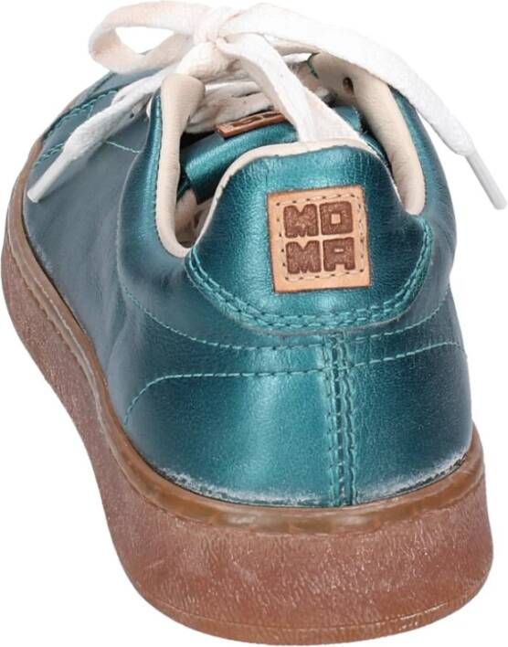 Moma Vintage Leder Sneakers Green Dames