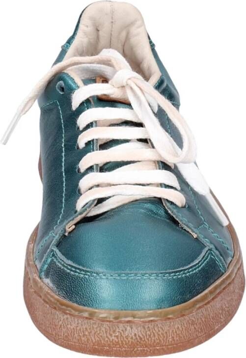 Moma Vintage Leder Sneakers Green Dames