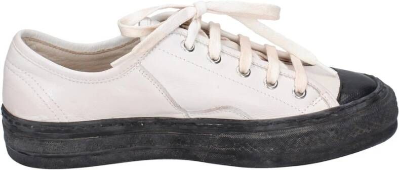 Moma Vintage Leren Dames Sneakers White Dames
