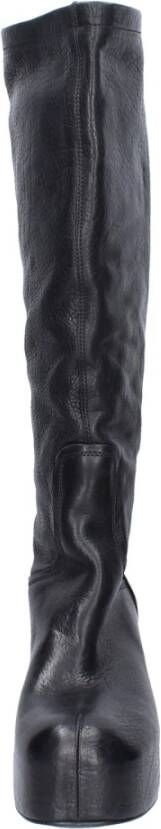 Moma Vintage Leren Dameslaarzen Black Dames
