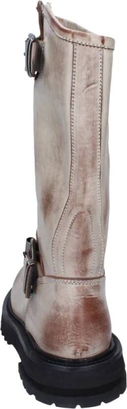 Moma Vintage Leren Dameslaarzen Brown Dames