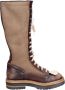 Moma Vintage Leder Schnürstiefel Brown Dames - Thumbnail 2