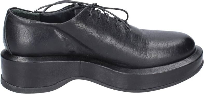 Moma Vintage Leren Elegante Schoenen voor Vrouwen Black Dames