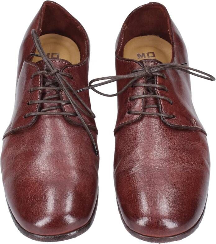 Moma Vintage Leren Elegante Schoenen voor Vrouwen Brown Dames