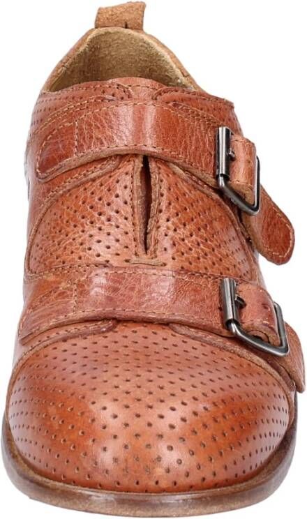 Moma Vintage Leren Elegante Schoenen voor Vrouwen Brown Dames