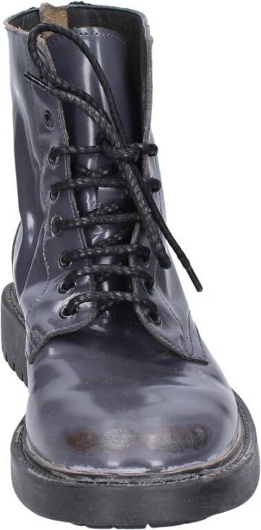 Moma Vintage Leren Enkellaarzen voor Mannen Gray Heren