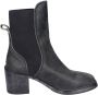 Moma Vintage leren enkellaarsjes Black Dames - Thumbnail 3