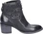 Moma Vintage Leren Enkellaarzen voor Vrouwen Black Dames - Thumbnail 3