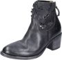 Moma Vintage Leren Enkellaarzen voor Vrouwen Black Dames - Thumbnail 5