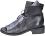 Moma Vintage Leren Enkellaarzen voor Vrouwen Black Dames - Thumbnail 2