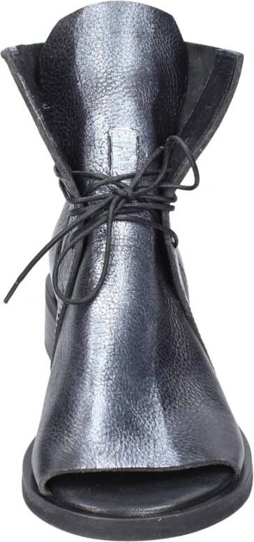 Moma Vintage Leren Enkellaarzen voor Vrouwen Black Dames