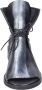 Moma Vintage Leren Enkellaarzen voor Vrouwen Black Dames - Thumbnail 4