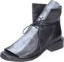 Moma Vintage Leren Enkellaarzen voor Vrouwen Black Dames - Thumbnail 5