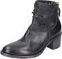 Moma Vintage Lederen Enkellaarsjes Black Dames - Thumbnail 5