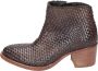 Moma Vintage Leren Enkellaarzen voor Vrouwen Brown Dames - Thumbnail 2