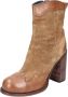 Moma Vintage Leren Enkellaarzen voor Vrouwen Brown Dames - Thumbnail 5