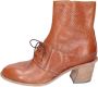 Moma Vintage Leren Enkellaarzen voor Vrouwen Brown Dames - Thumbnail 2