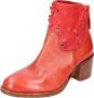 Moma Vintage Leren Enkellaarzen voor Vrouwen Red Dames - Thumbnail 5