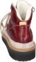 Moma Vintage Leren Enkellaarzen voor Vrouwen Red Dames - Thumbnail 3
