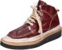 Moma Vintage Leren Enkellaarzen voor Vrouwen Red Dames - Thumbnail 5