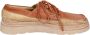 Moma Vintage Leder Sneakers Brown Heren - Thumbnail 3