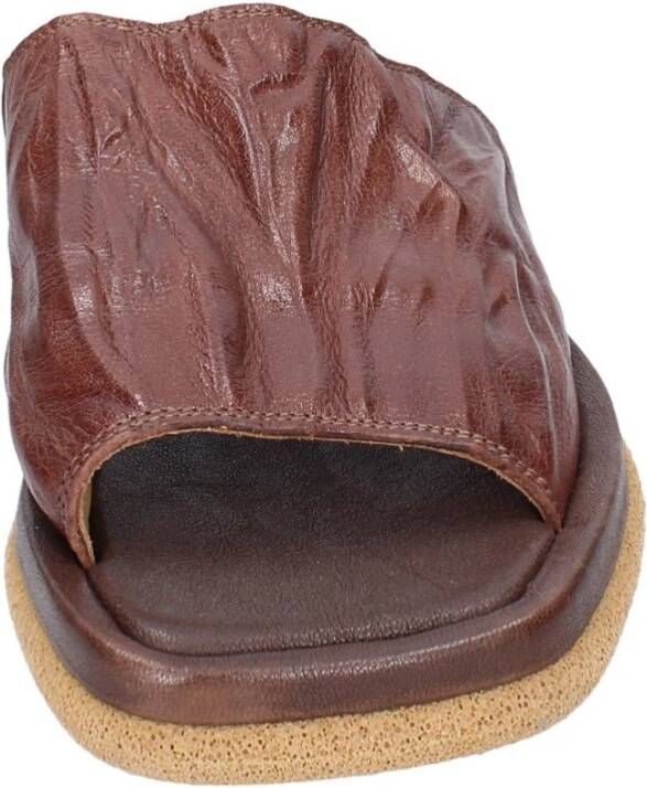 Moma Vintage Leren Herensandalen Brown Heren