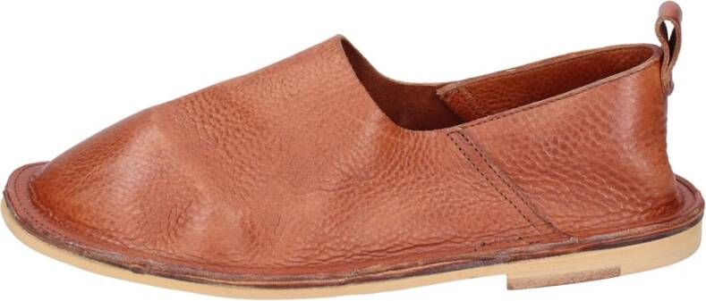 Moma Vintage Leder Slippers Brown Dames