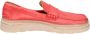 Moma Vintage Leren Loafers voor Mannen Red Heren - Thumbnail 3