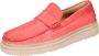 Moma Vintage Leren Loafers voor Mannen Red Heren - Thumbnail 5